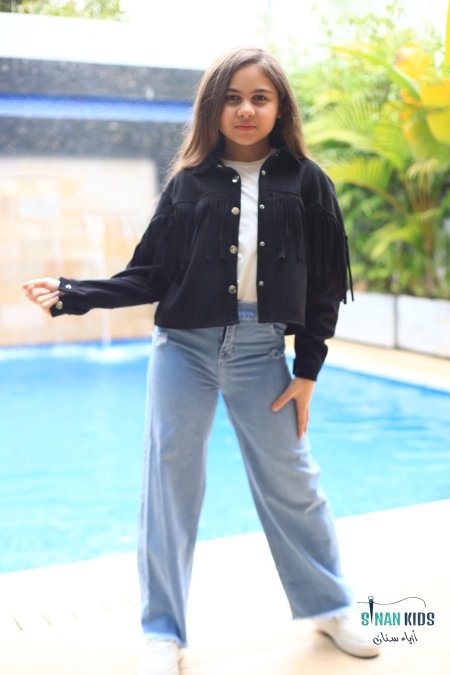 طقم بناتي عيد مع قميص (مشرط)