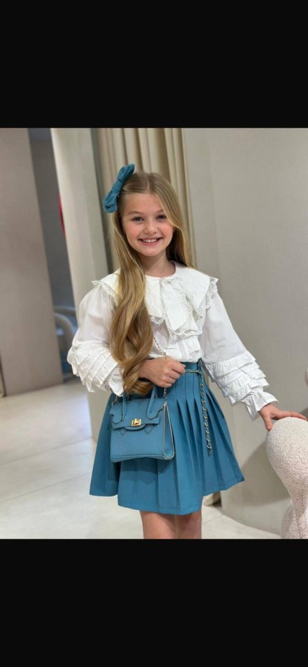 طقم بناتي تنورة