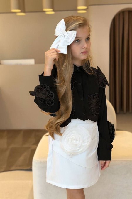 طقم بناتي تنورة